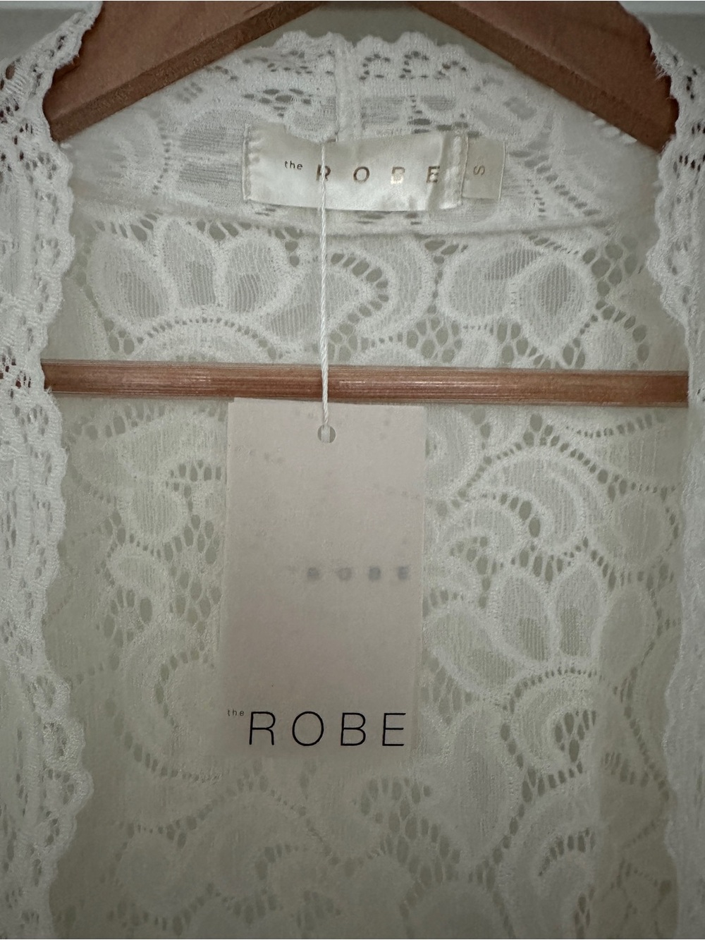 White Lace Long Robe - Bridal NWT - Picture 7 of 7